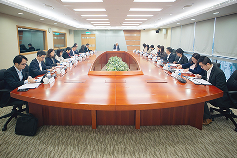 ◎ 「促進就業協調工作組」昨日舉行工作會議。